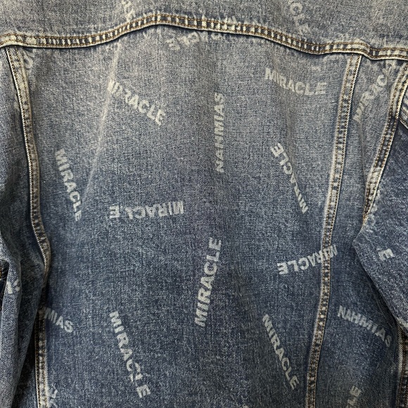 Nahmias Miracle Academy Denim Jacket Coat Long Sleeve - Picture 6 of 7